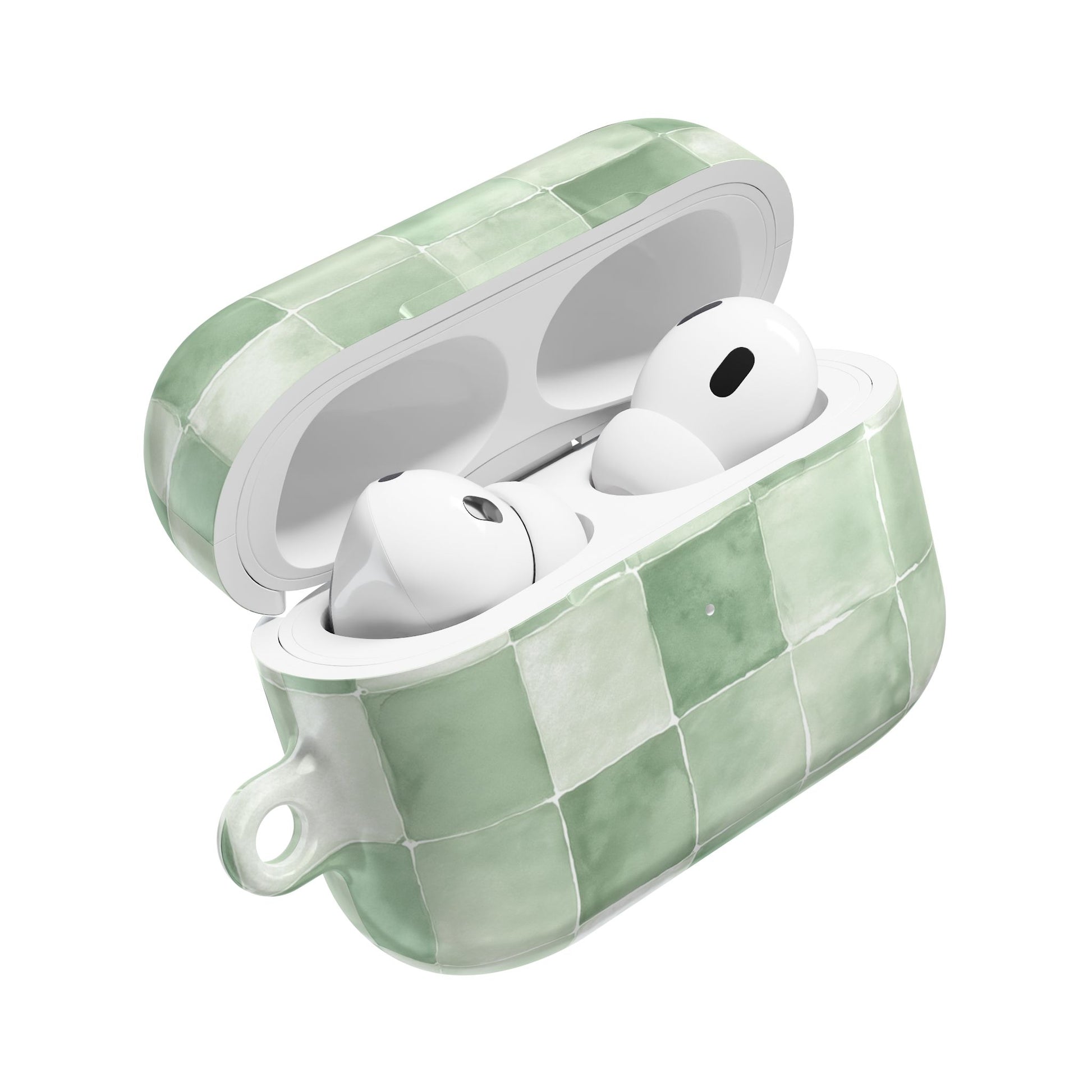 Green tiles Airpods case