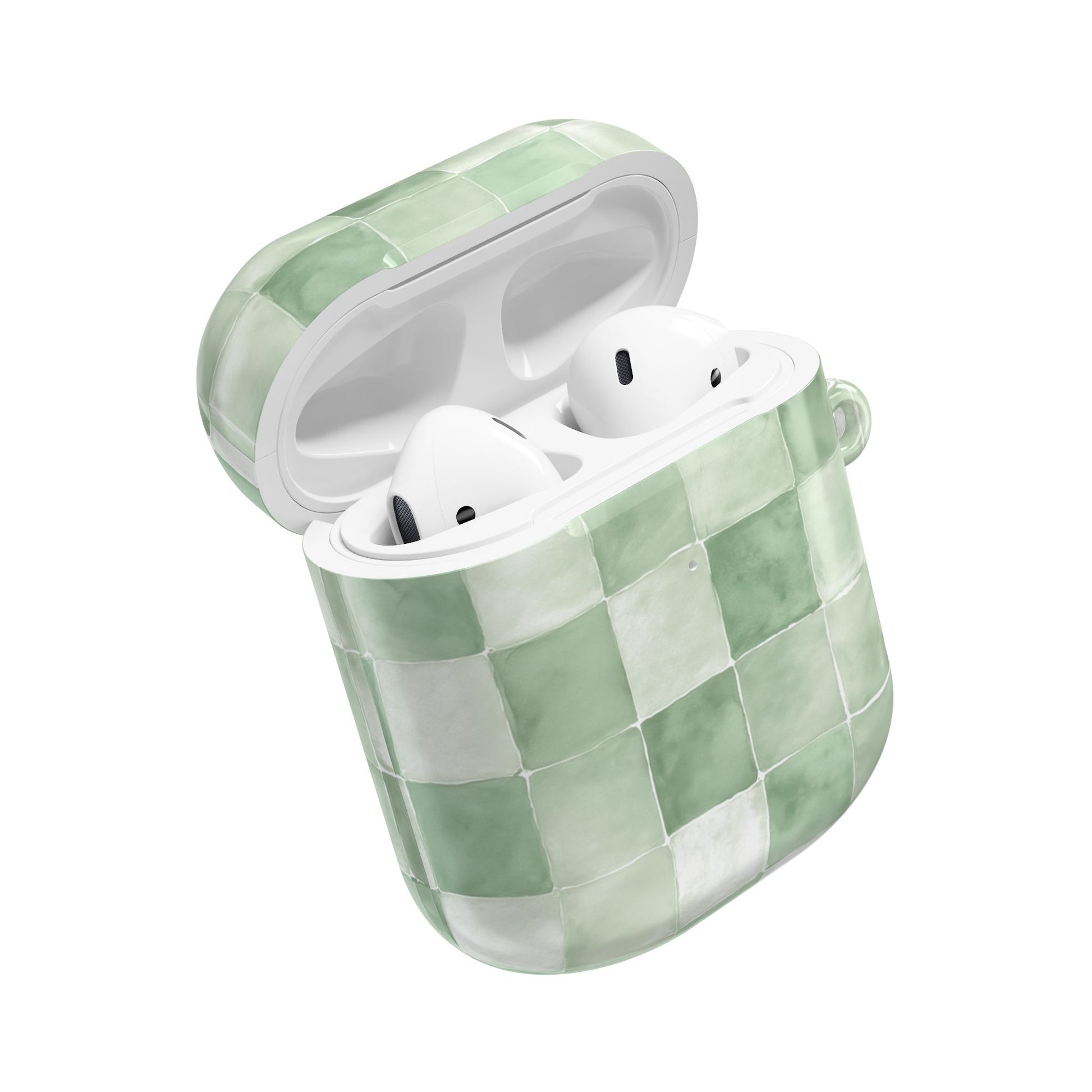 Green tiles Airpods case