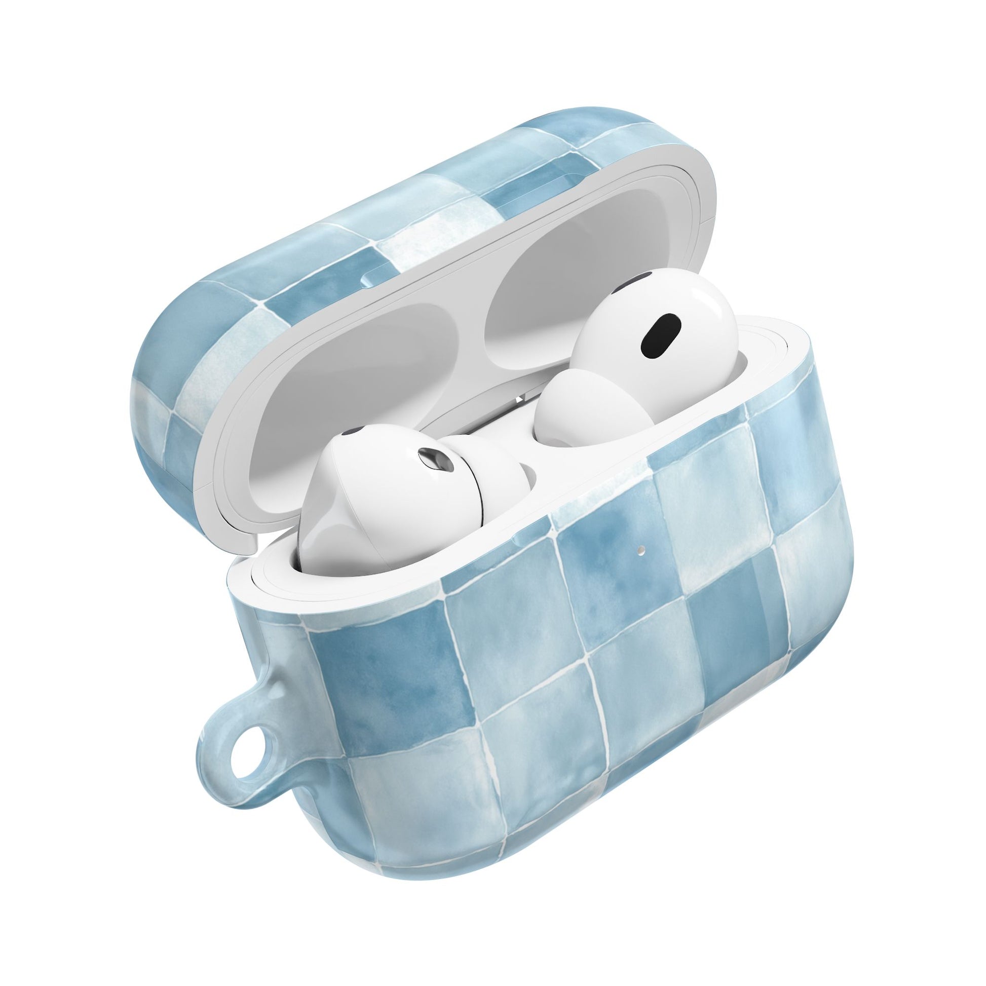 Light blue tiles Airpods case