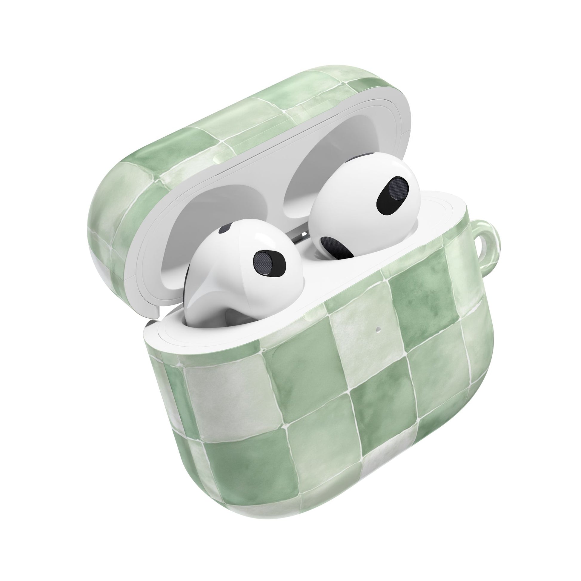 Green tiles Airpods case