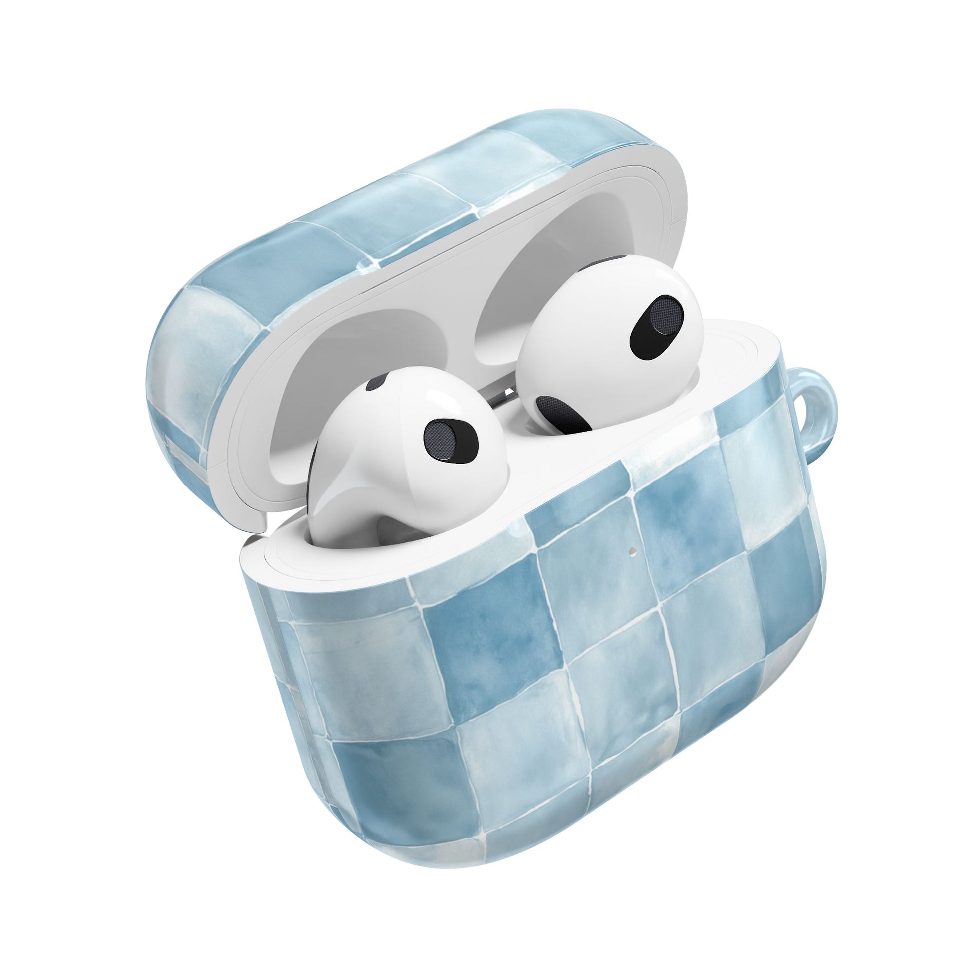 Light blue tiles Airpods case