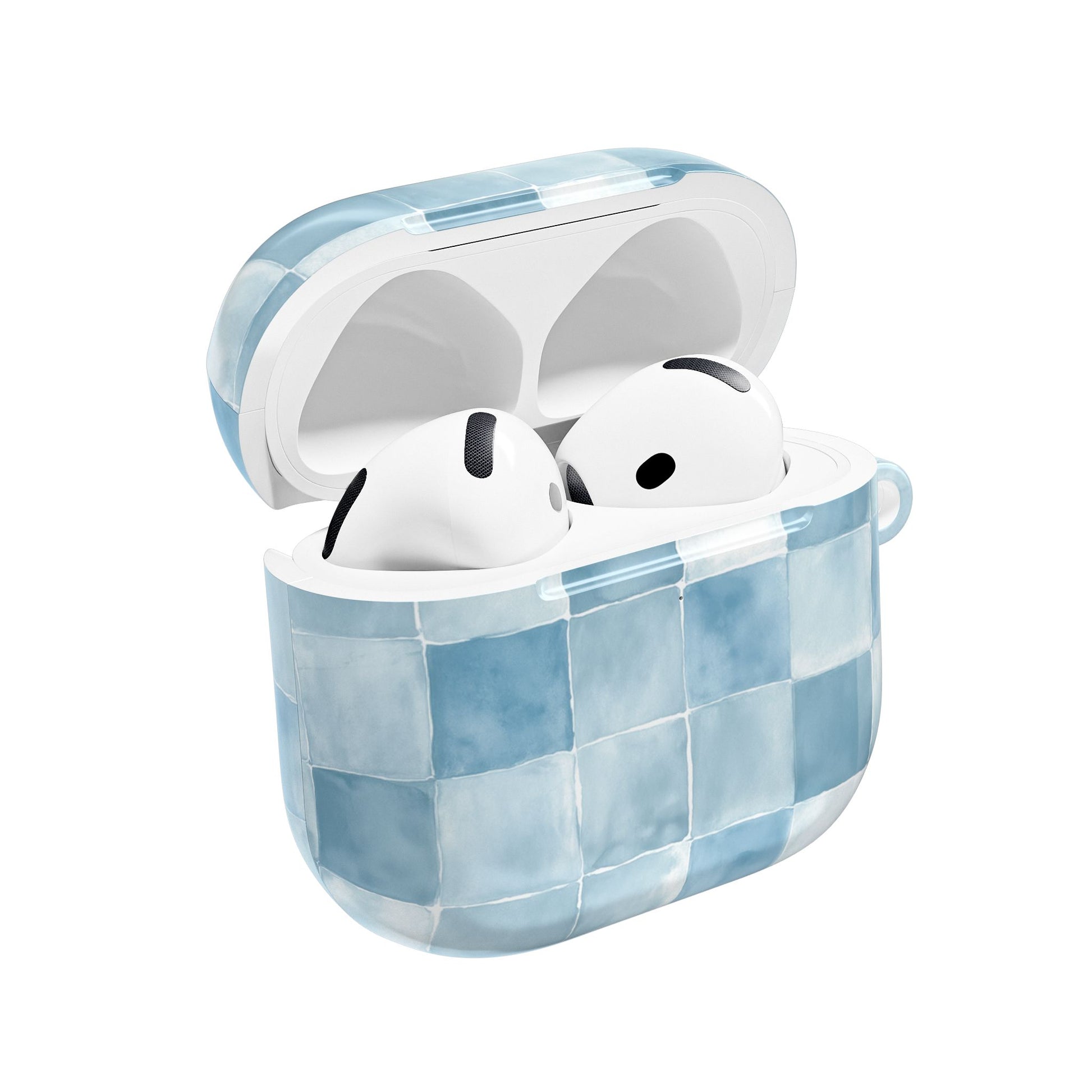 Light blue tiles Airpods case